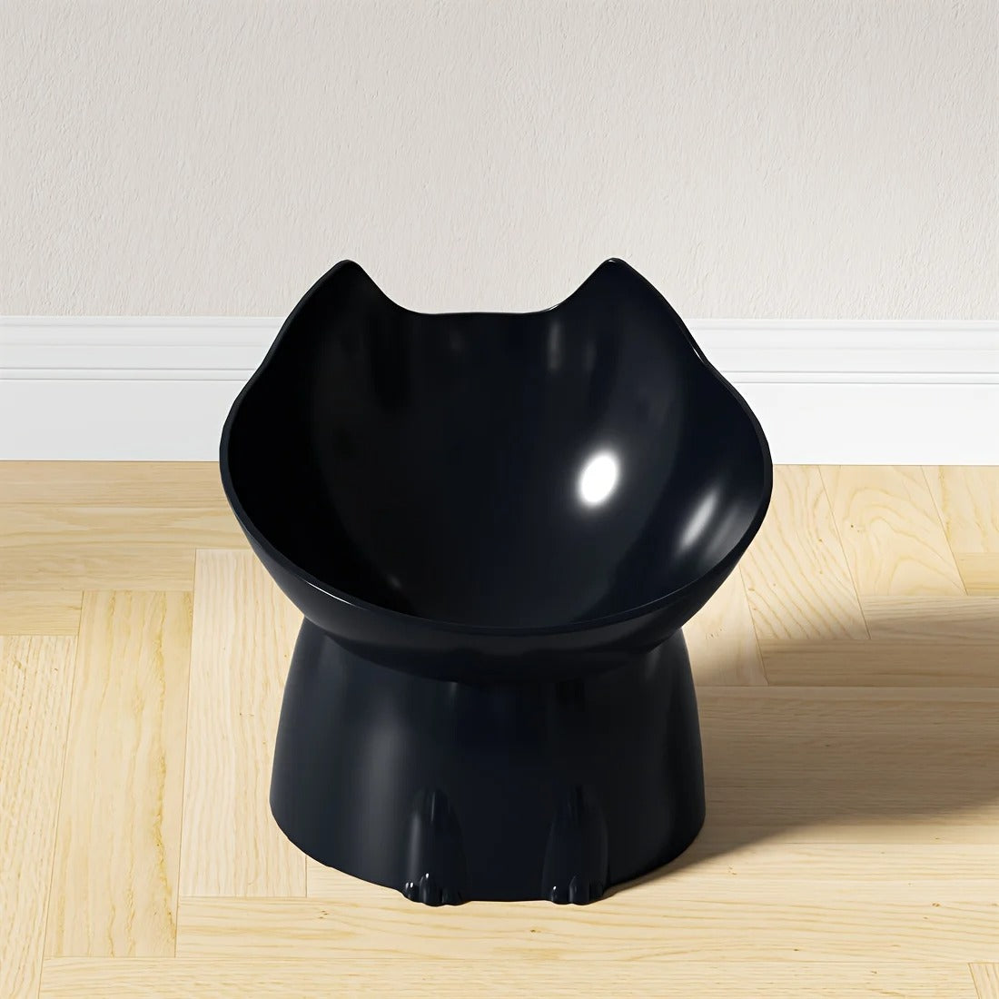 Elevated Pet Feeder Neck Friendly Slanted Bowl for Cats & Dogs