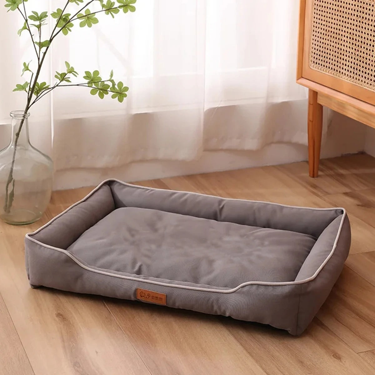 Four Season Square Dog Bed Waterproof, Bite Resistant & Cozy Pet Sofa for Large Dogs & Cats