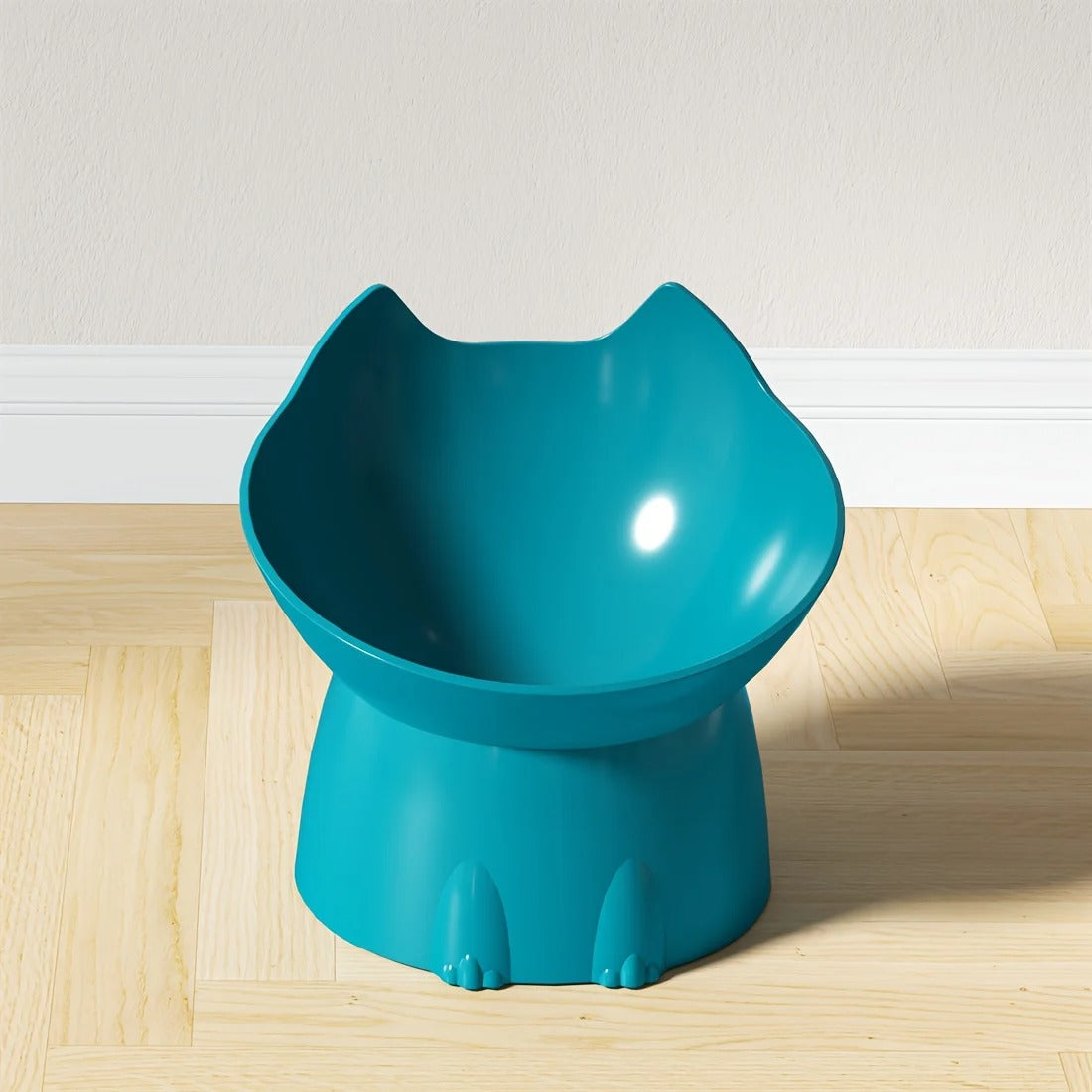 Elevated Pet Feeder Neck Friendly Slanted Bowl for Cats & Dogs