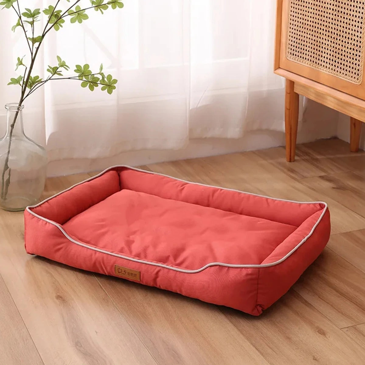 Four Season Square Dog Bed Waterproof, Bite Resistant & Cozy Pet Sofa for Large Dogs & Cats