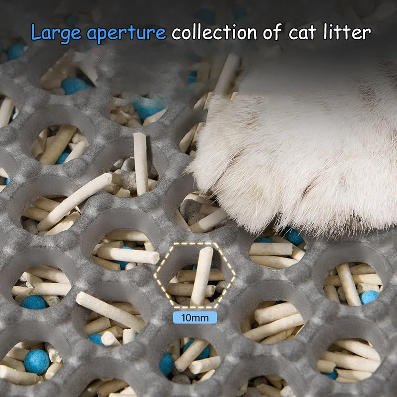 Waterproof Double Layer Cat Litter Mat Non Slip & Washable