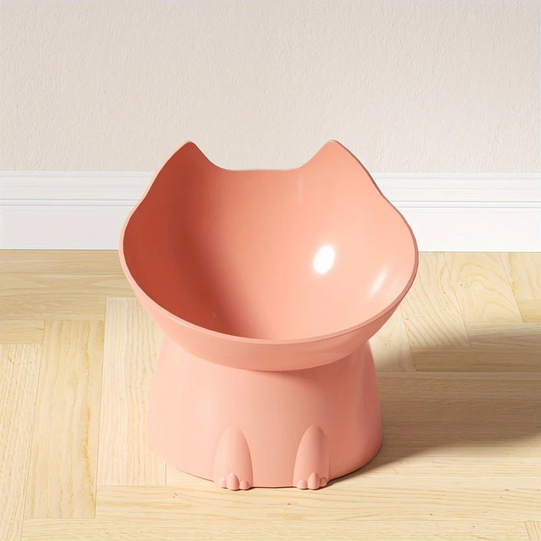 Elevated Pet Feeder Neck Friendly Slanted Bowl for Cats & Dogs