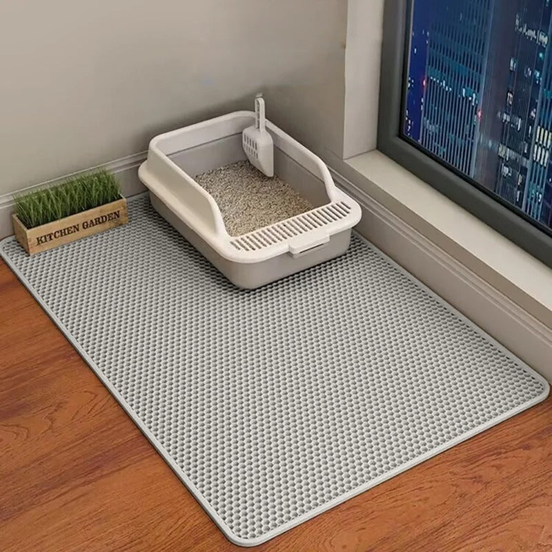Waterproof Double Layer Cat Litter Mat Non Slip & Washable