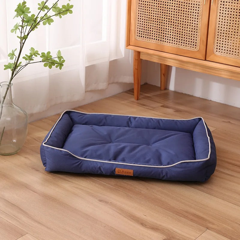 Four Season Square Dog Bed Waterproof, Bite Resistant & Cozy Pet Sofa for Large Dogs & Cats