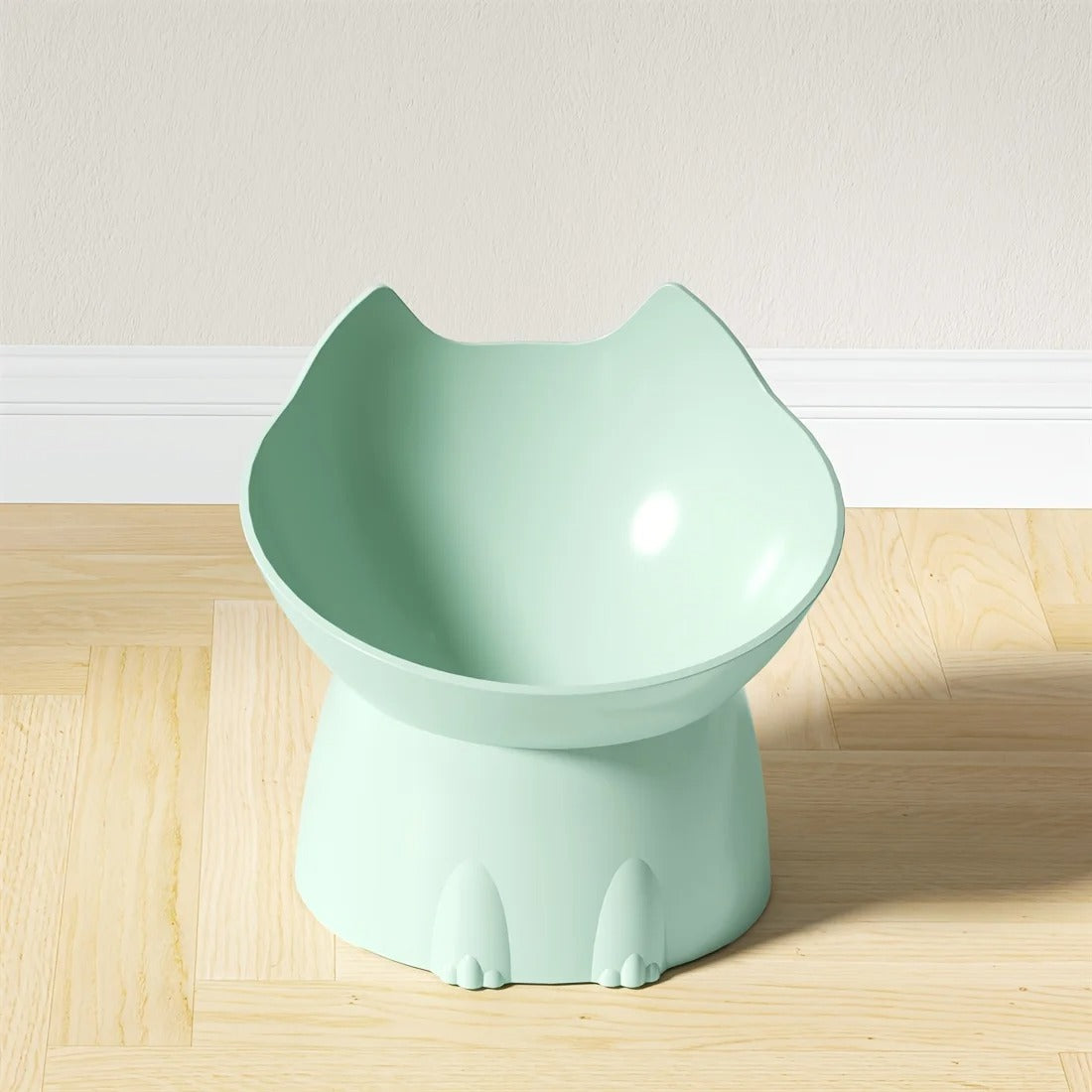 Elevated Pet Feeder Neck Friendly Slanted Bowl for Cats & Dogs